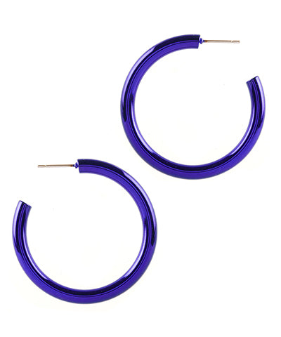 40mm Colorful Hoop Earrings