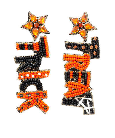 Halloween "TRICK " "TREAT" Earrings