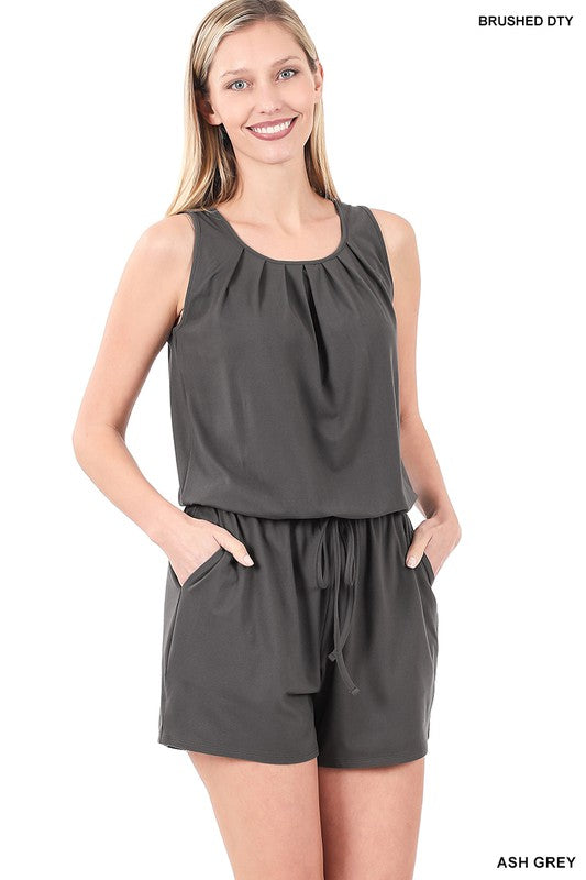 Super Soft Romper - Ash Grey