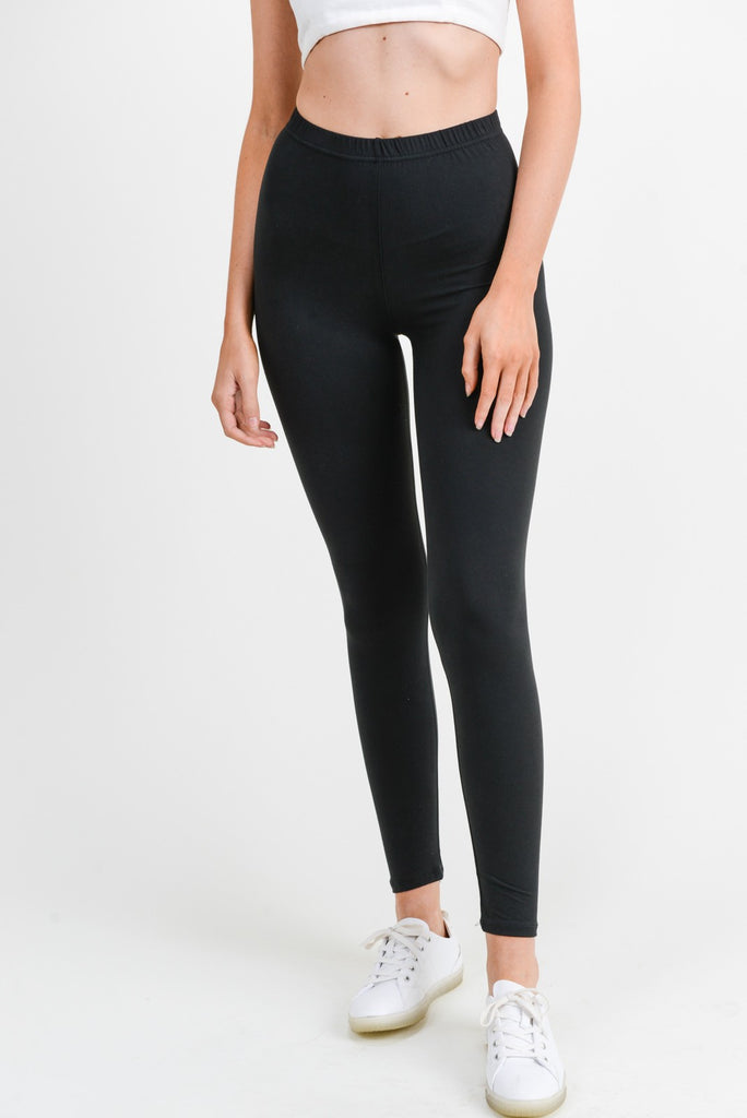 Full Length Leggings - Thin Waist Band