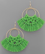 Thread Fringe Earrings