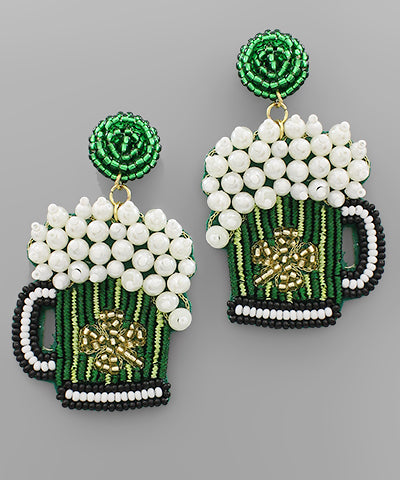 St. Patrick's Mug Earrings