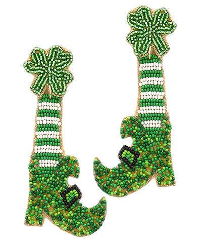 Leprechaun Stockings & Shoes Earrings