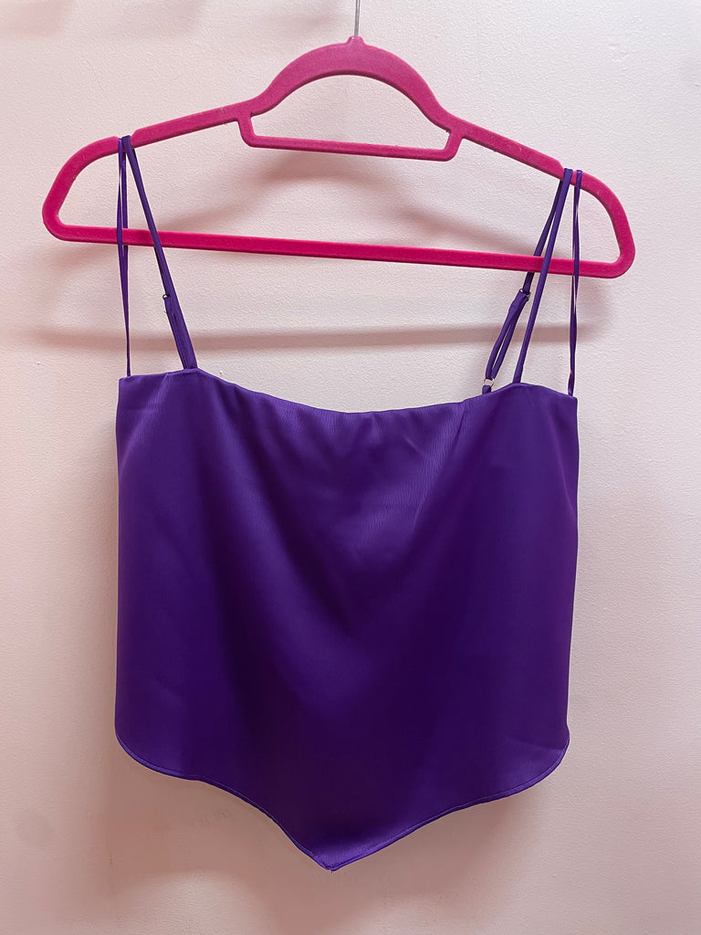 Purple Bandana Top