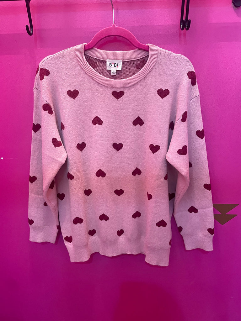 Lots of Love Hearts Sweater