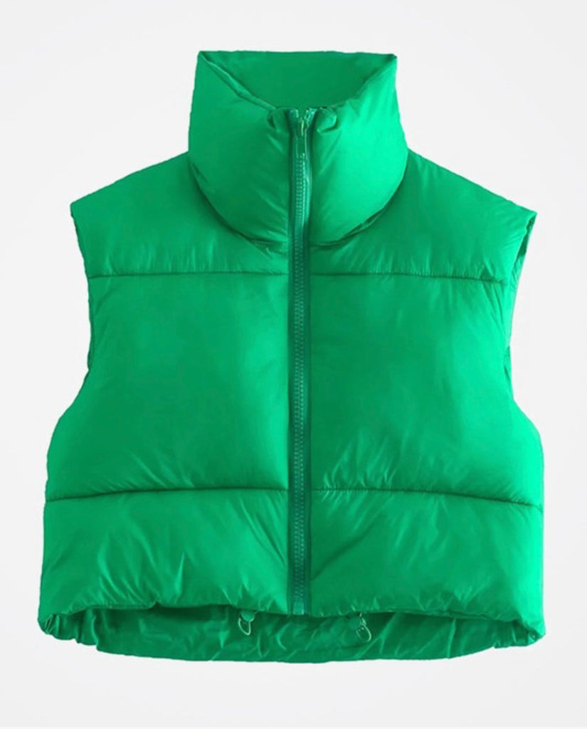 Kelly Green Puffy Vest