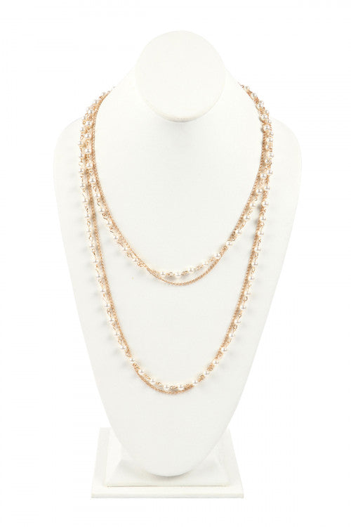 Overlapping Pearl Mask Chain