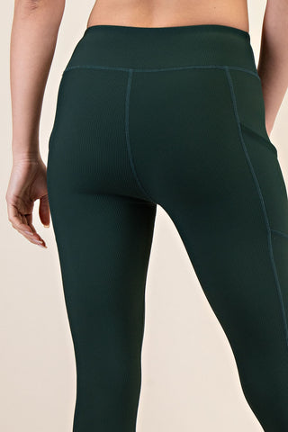 Rae Mode Rib Yoga Leggings With Side Pockets - 20 $26 Sale