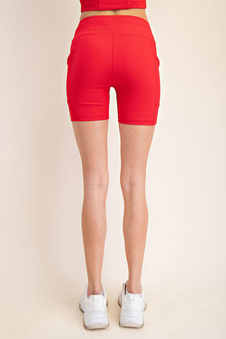 Ribbed & Ready Pocket Biker Shorts
