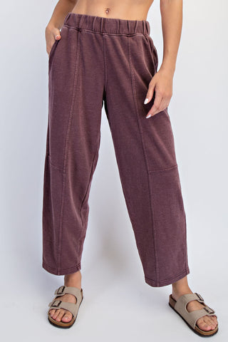 Mineral Washed Cocoon Pants