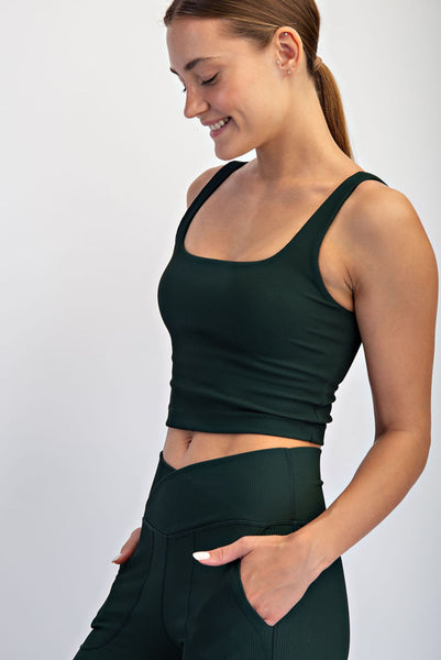 Rae Mode Rib Square Neck Tank - 20 $26 Sale