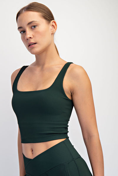 Rae Mode Rib Square Neck Tank - 20 $26 Sale