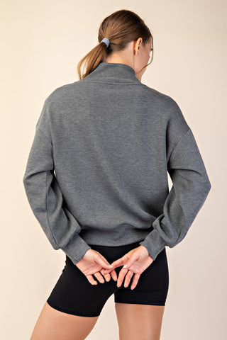 Rae Mode Modal Scuba Luxe Half Zip Jacket - 20 $26 Sale