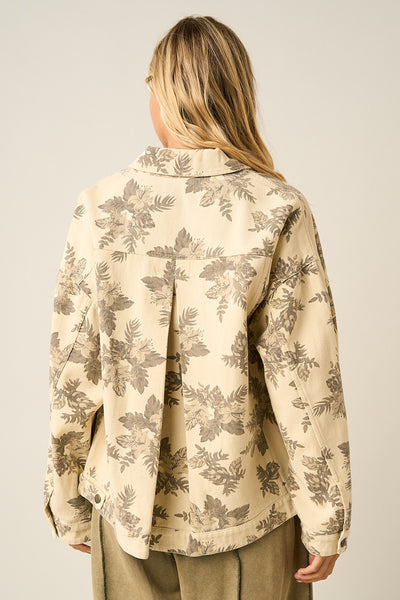 Vintage Bloom Floral Twill Jacket