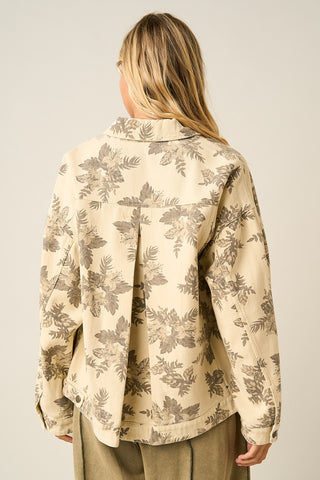 Vintage Bloom Floral Twill Jacket