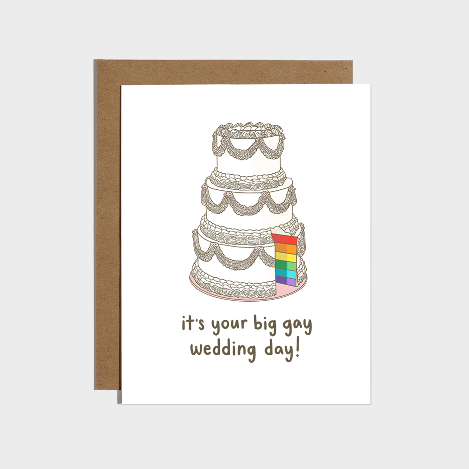 Brittany Paige - Big Gay Wedding Day Card