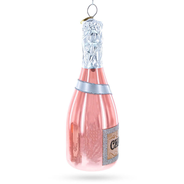 Pink Sparkling Champagne Glass Ornament