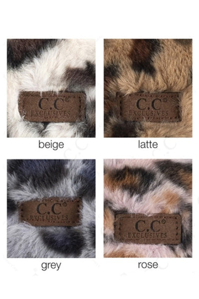 C.C. Leopard Print Earmuffs