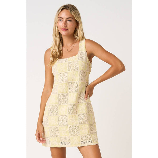 mittoshop - EMBROIDERED SQUARE NECK SLEEVELESS MINI DRESS