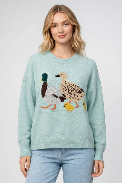 Dreamers by Debut - Duck Family Crewneck Sweater- K6109-B