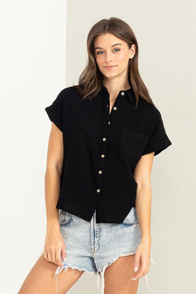 Keep It Casual Cotton Gauze Top
