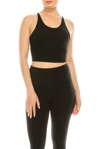 Athletic Top With Criss Cross Back
