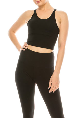 Athletic Top With Criss Cross Back