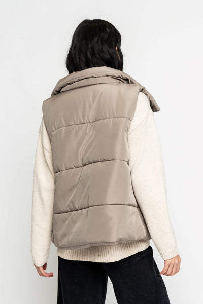 Khaki Puffy Vest