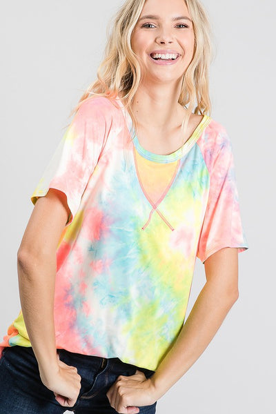 Tie-dye Short Sleeved T-shirt