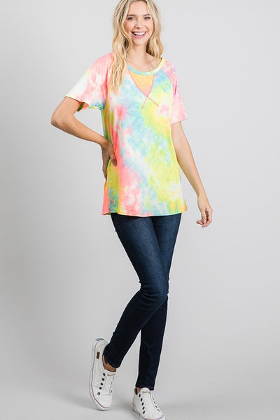 Tie-dye Short Sleeved T-shirt