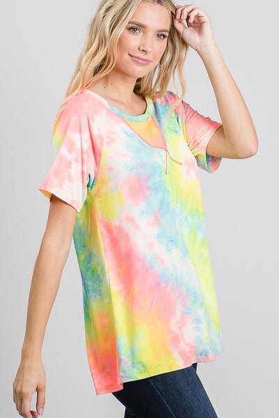 Tie-dye Short Sleeved T-shirt