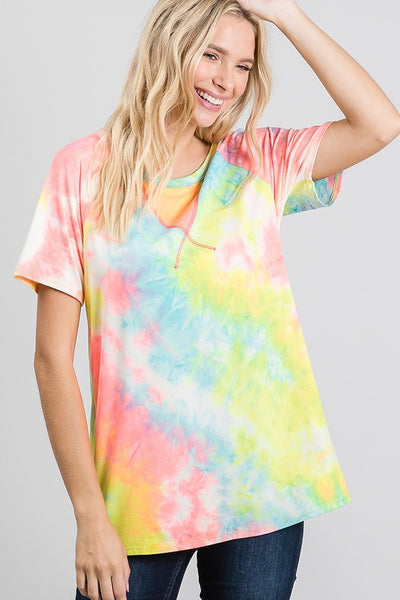 Tie-dye Short Sleeved T-shirt