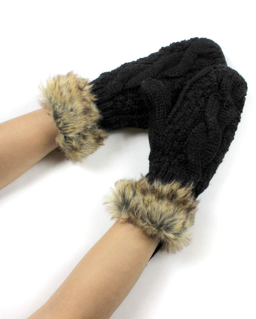 Cable Knit Mittens - Multiple Colors