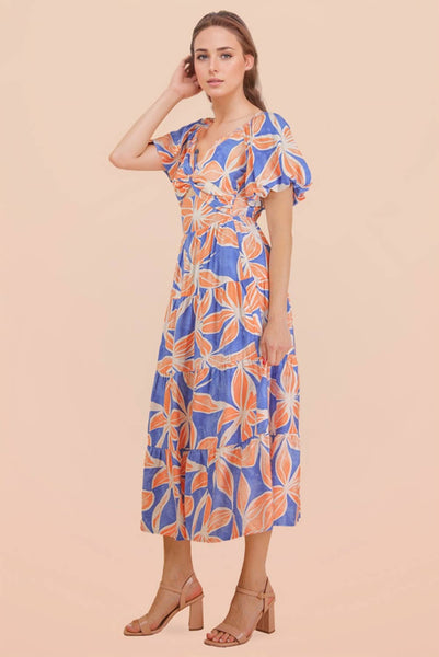 Sunset Escape Cutout Midi Dress