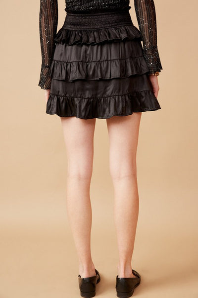 Ruffle Tiered Smocked Waist Skirt - Multiple Colors