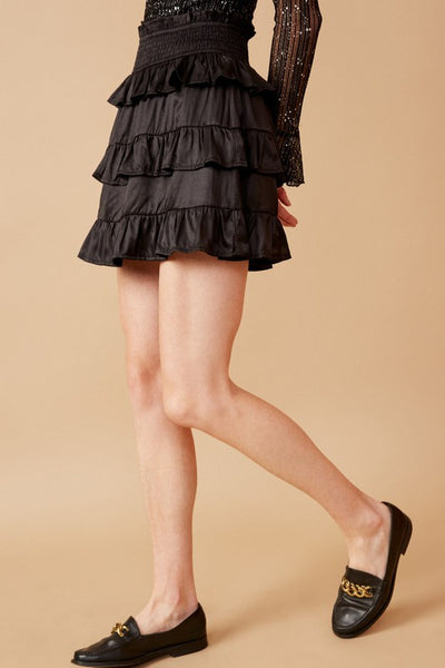 Ruffle Tiered Smocked Waist Skirt - Multiple Colors