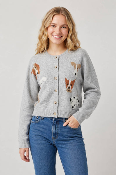Dreamers by Debut - Dog Face Cardigan- K6213-B