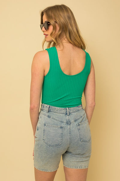 Sleeveless Square Neck Bodysuit