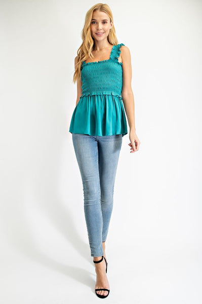 Smocked Ruffle Top