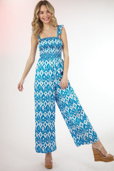 Retro Print Jumpsuit