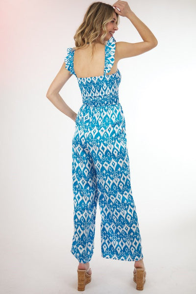 Retro Print Jumpsuit