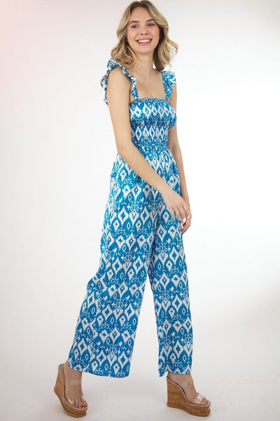 Retro Print Jumpsuit