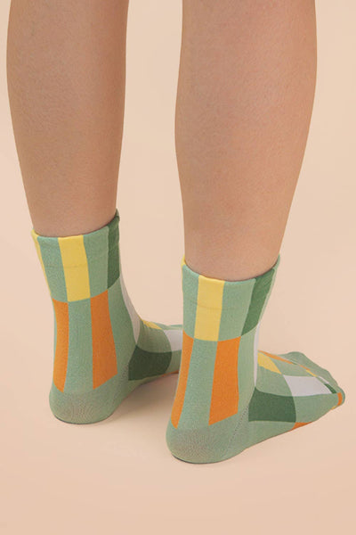 VERY J - SC10005C - Color block casual socks