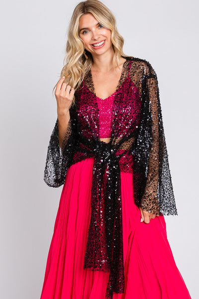Sequin Mesh Cover-Up