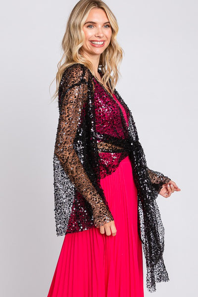 Sequin Mesh Cover-Up