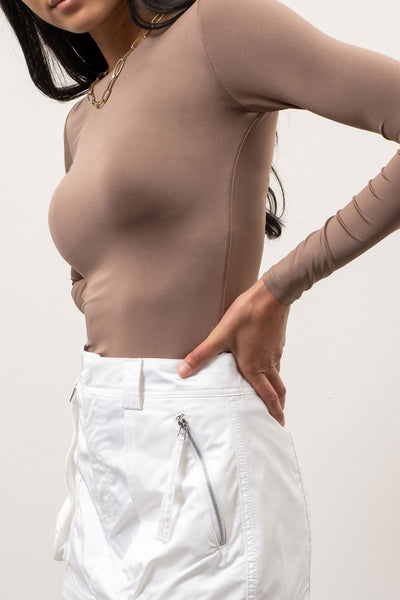Round Neck Long Sleeve Top - Multiple Colors