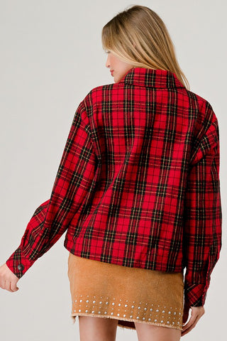 Holiday Plaid Shacket