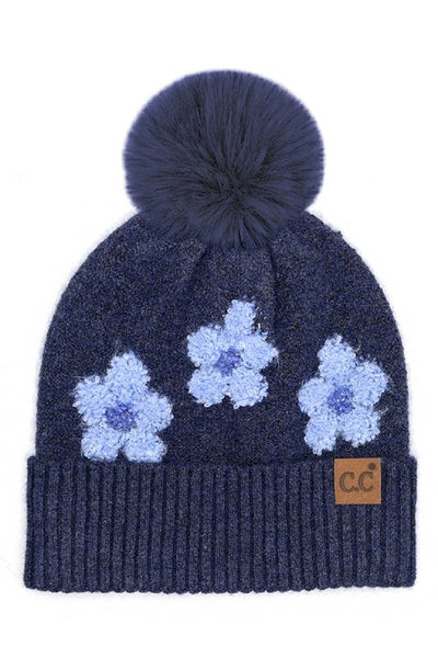 C.C. Daisy Pattern Beanie