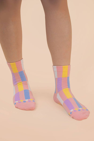 VERY J - SC10005C - Color block casual socks