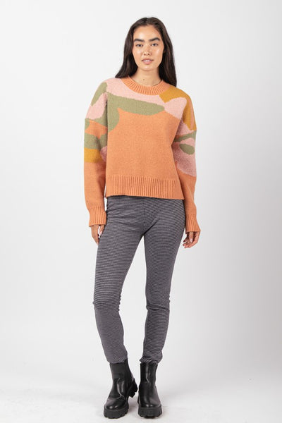 Oversized Fall Floral Sweater